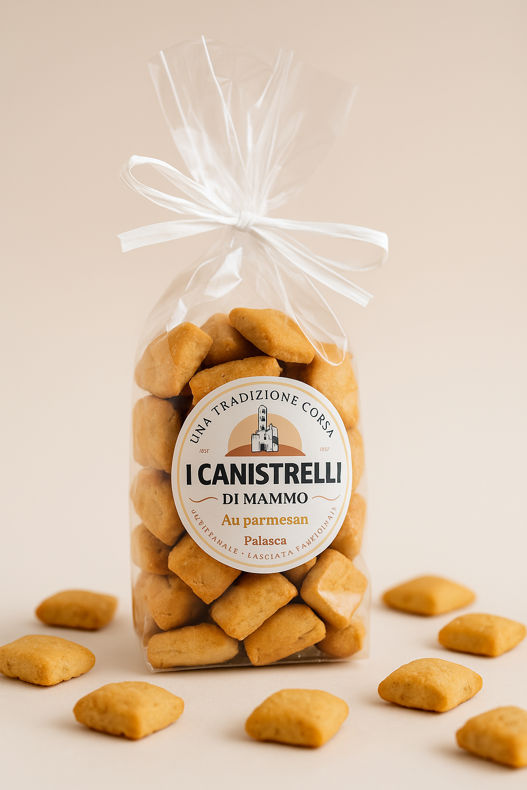Canistrelli Salés au Parmesan – 200 g